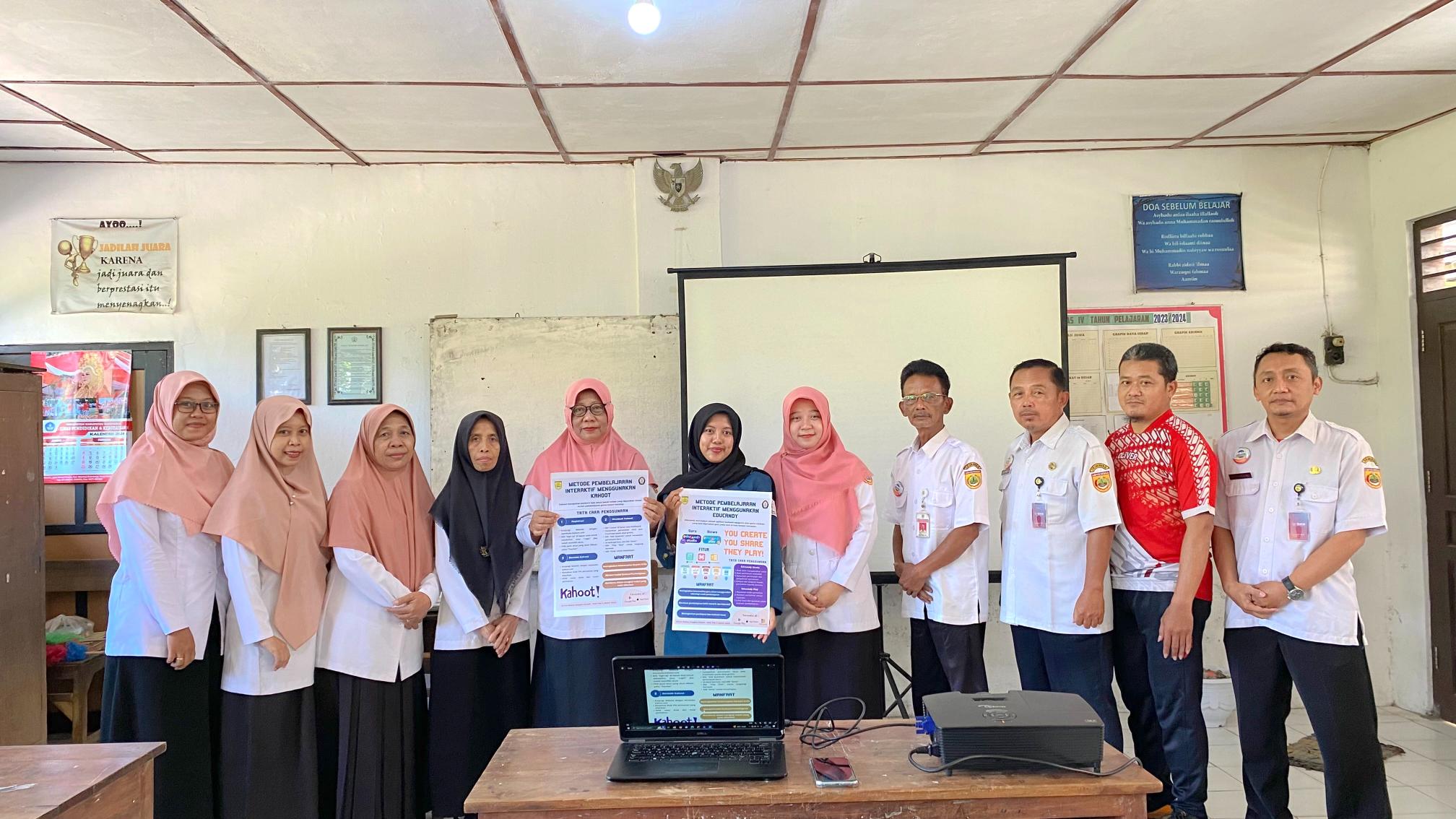 Inovasi Pembelajaran Interaktif, Mahasiswa KKN UNDIP Latih Guru SDN Tegalmade 02 Menggunakan Kahoot dan Educandy