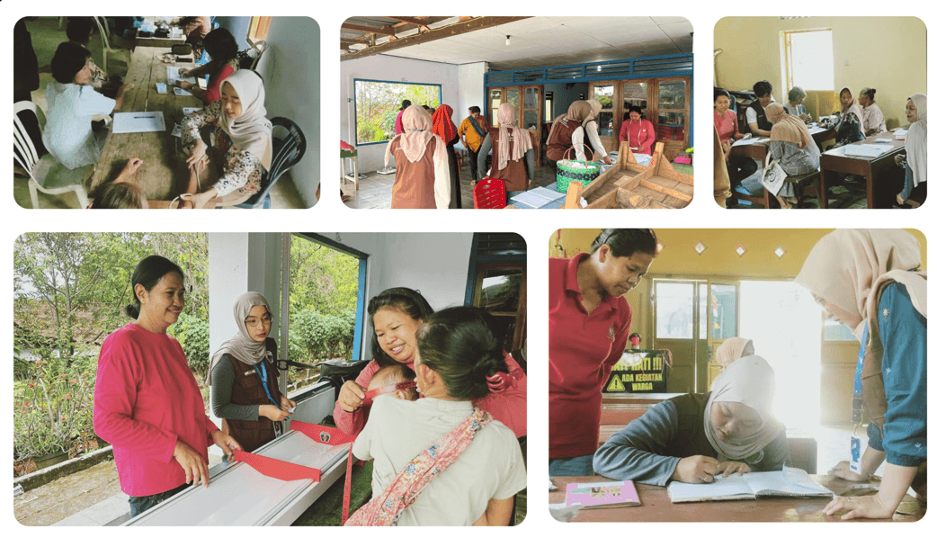 Mahasiswa KKN UPGRIS Dampingi Kegiatan Posyandu di Desa Tlompakan