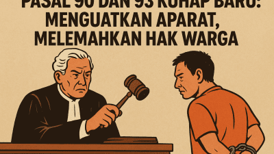 Pasal 90 dan 93 KUHAP Baru: Menguatkan Aparat, Melemahkan Hak Warga Pasal 90 dan 93 KUHAP Baru: Menguatkan Aparat, Melemahkan Hak Warga
